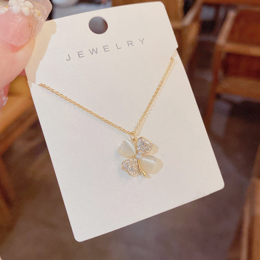 Кольє Чотирилисник опал – фото 2